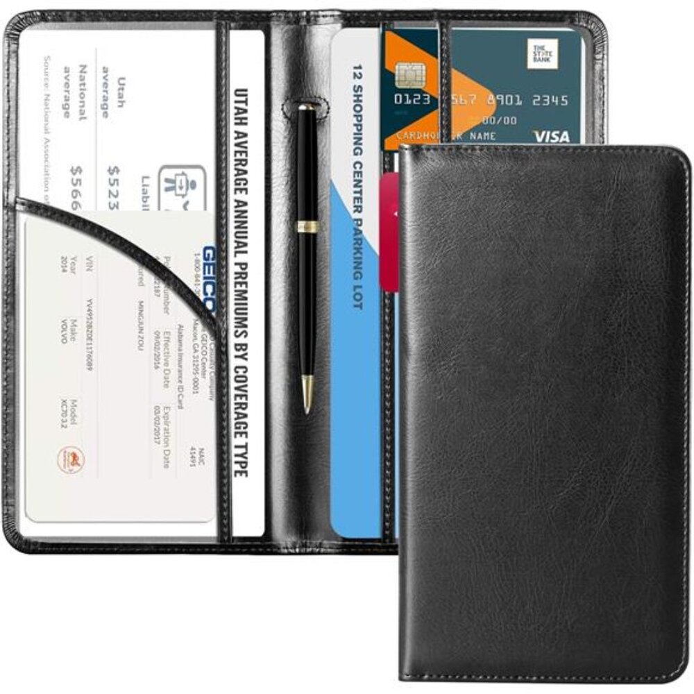 Car Registration and Insurance Holder - Vehicle Glove Box Car